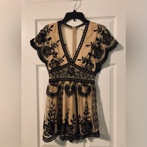 Honey Belle Embroidered Romper